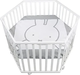 roba Laufgitter Miffy 6-eckig inkl. Schutzeinlage weiß