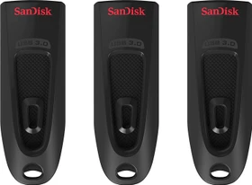 SanDisk Ultra 32GB schwarz, USB-A, USB 3.2 Gen 1×1, 3er-Pack