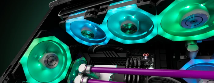 EK Water Blocks EK-Quantum Impulse 120 D-RGB Black, 400-1800rpm, LED-Steuerung, 120mm