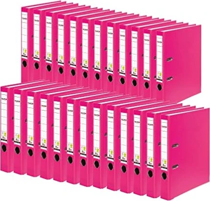Falken Color Ordner 2-Ring PP, 50mm, A4, pink, 25er-Pack