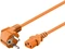 Wentronic Goobay Kaltgeräte Netzkabel, Schutzkontakt auf Kaltgerätestecker C13, gewinkelt, orange, 2m Vorschaubild