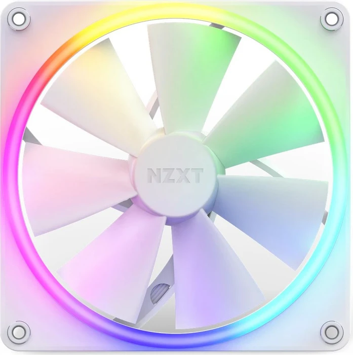 NZXT F Series F140 RGB, Matte White, weiß, LED-Steuerung, 140mm, 2er-Pack