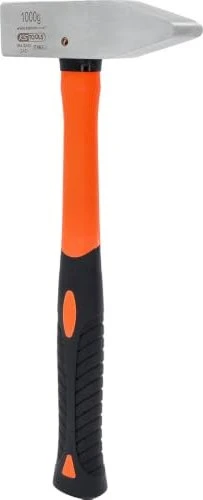 KS Tools EDELSTAHL Schlosserhammer Fiberglasstiel, 1.00kg