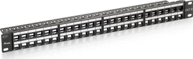 Equip Patchpanel für Keystone Module 19" , 48-Port, 1HE, 19", 1HE, schwarz