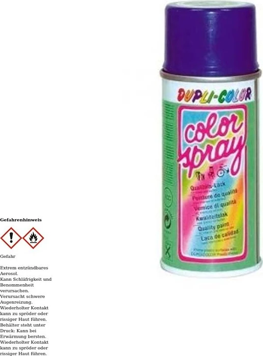 Dupli-Color Color Spray Kunstharzlack-Spray RAL 5002 ultramarinblau, 150ml