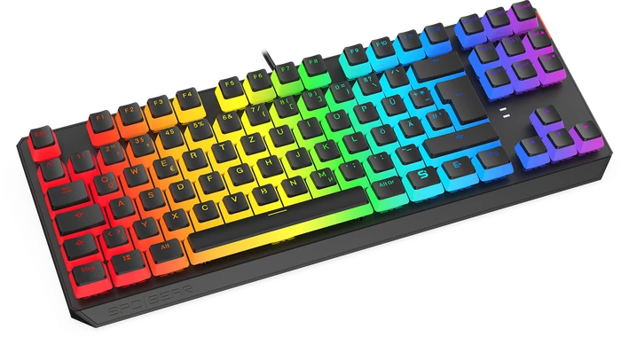 Endorfy SilentiumPC SPC Gear GK630K Pudding Tournament Edition, PBT, LEDs RGB, Kailh RED, USB, DE