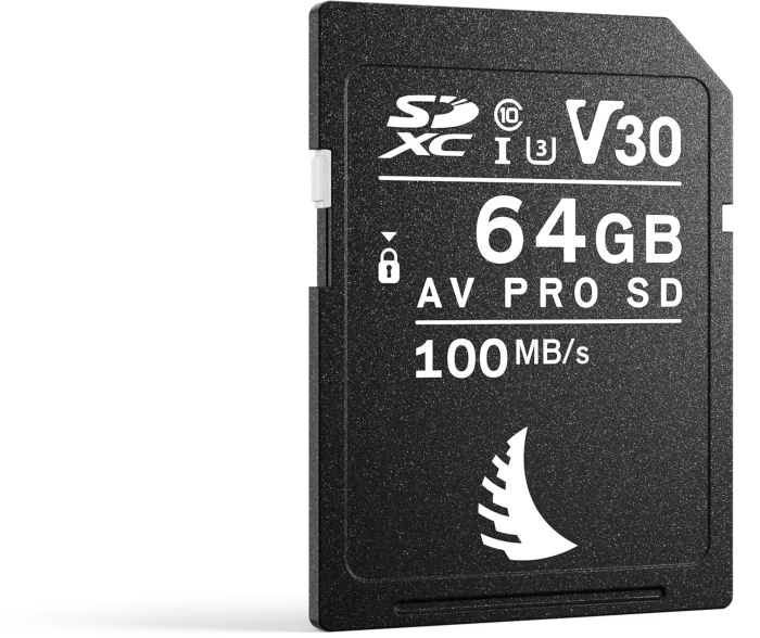 Angelbird AV PRO SD V30 R100/W52 64GB, UHS-I U3, Class 10