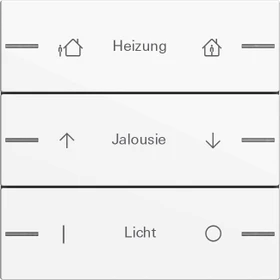 Gira Wippenset für Tastsensor 4.55 3-fach, reinweiß glänzend