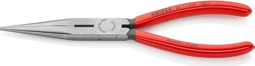 Knipex Flachrundzange mit Schneide, 20cm