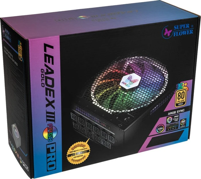 Super Flower Leadex III Gold ARGB Pro 850W, ATX 2.52