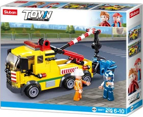 Sluban Town City Scene Large Tow Truck