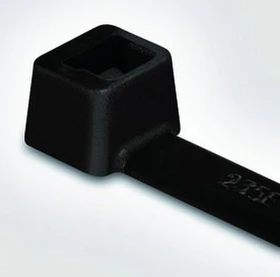 HellermannTyton Kabelbinder innenverzahnt, 3.5mm, 150mm, schwarz, 100 Stück