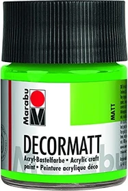 Marabu Decormatt Acryl Acrylfarbe, gelbgrün, 50ml