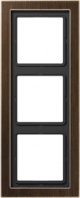 Jung Serie LS-design Rahmen 3-fach, messing antik