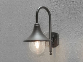 Konstsmide Benu E27 26cm Wandleuchte hängend schwarz