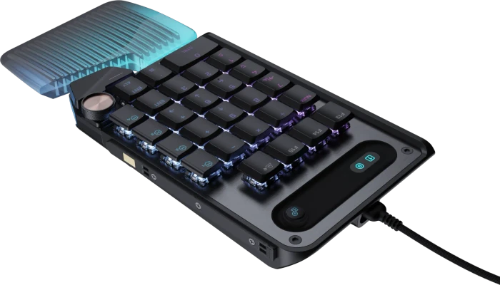 Turtle Beach Command Series KP7 Gaming Keypad, schwarz, Low-Profile TITAN Hall-Effect, USB-A
