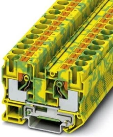 Phoenix Contact PT 10-PE 3212131 Dreistock-Schutzleiterklemme Polzahl: 2 0.5 mm² 10 mm² Grün, Gelb 1 St.