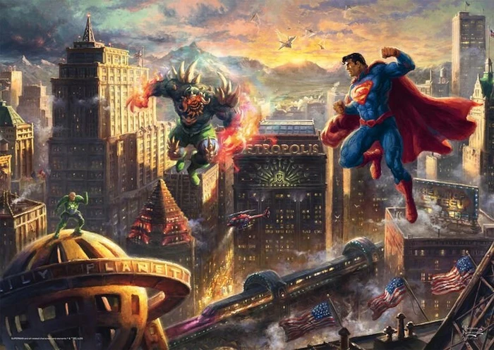 Schmidt Spiele Thomas Kinkade DC Comics Superman Man of Steel