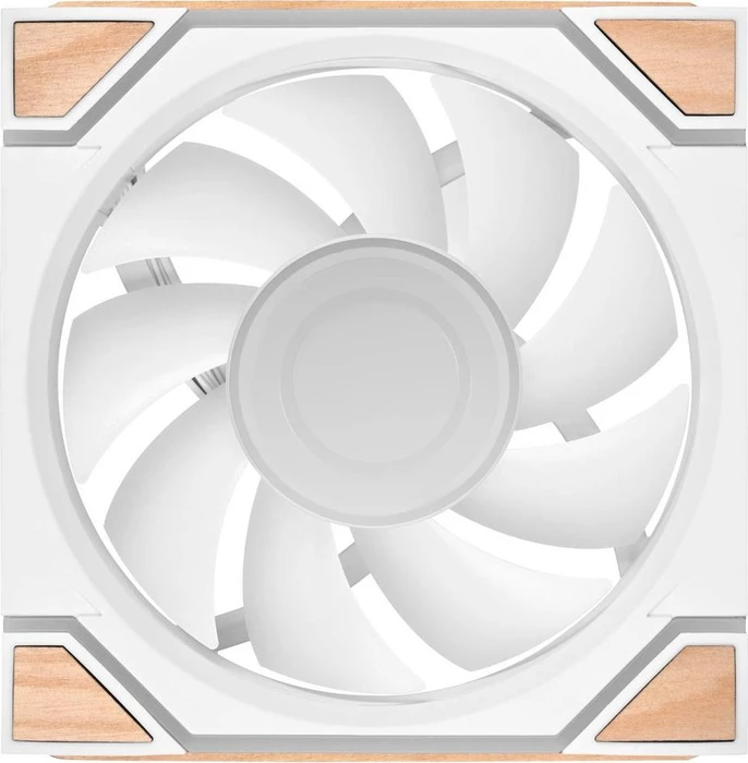 Thermaltake SWAFAN 120 EX INFINITY ARGB Sync Wood Edition Snow, weiß, 124mm, 3er-Pack