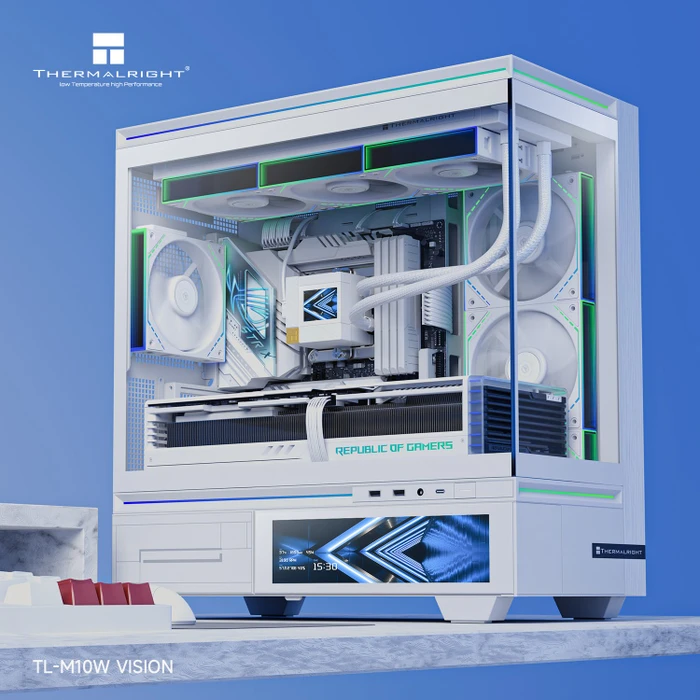Thermalright TL-M10W Vision White, weiß, Glasfenster
