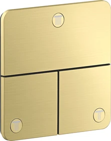Hansgrohe Axor ShowerSelect ID softsquare Kontrollfeld Ventil für 3 Verbraucher brushed brass