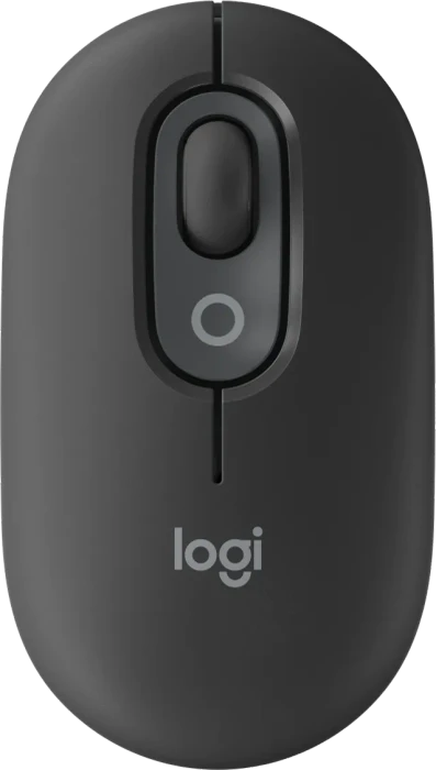 Logitech POP Wireless Mouse, Graphite, Logi Bolt, USB/Bluetooth