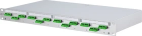 Metz Connect OpDAT PF VIK LWL-Patchpanel SC-D APC Kupplungen, OS2, 12-Port, 1HE, 1HE
