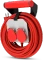 REV Ritter Verlängerungskabel mit Wandhalterung, 2-fach, 10m, rot/grau Vorschaubild