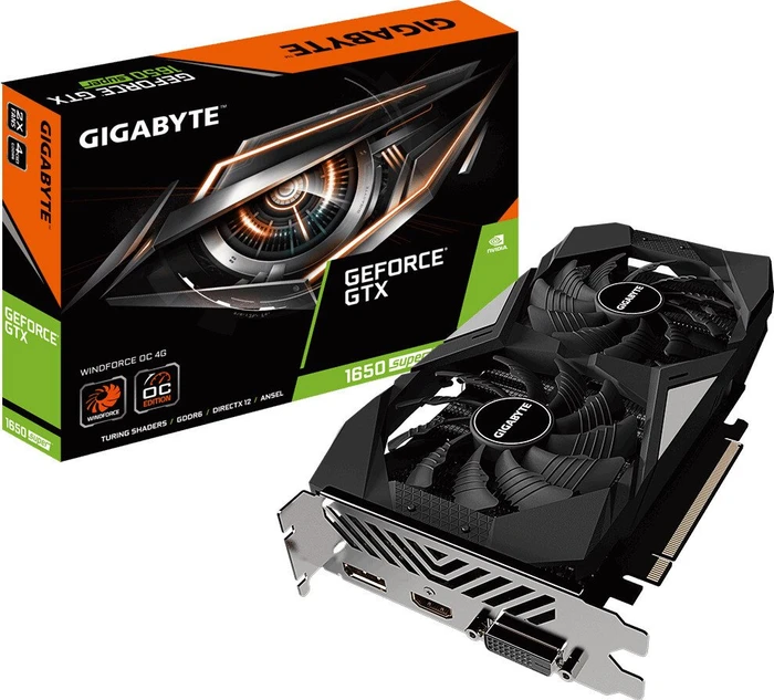 GIGABYTE GeForce GTX 1650 SUPER Windforce OC 4G, 4GB GDDR6, DVI, HDMI, DP