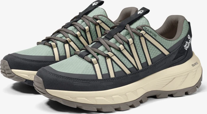Jack Wolfskin Wild Hike Texapore Low green zinnia (Damen)