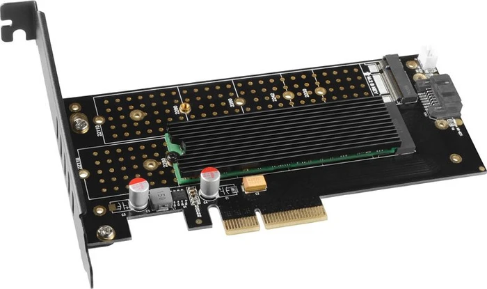 Axagon PCIe -> M.2 PCIe, SATA -> M.2 SATA, PCIe 3.0 x4