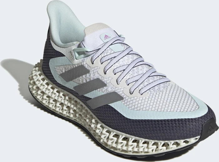 adidas 4DFWD 2 cloud white/silver metallic/almost blue (Damen)