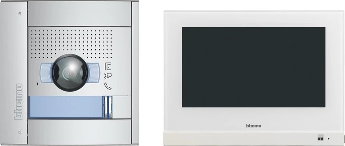 Legrand Bticino Flex'One Video-Set mit Türstation SFERA und Hometouch 7", Unterputz, Einfamilienhaus, 2 Teilnehmer, Set