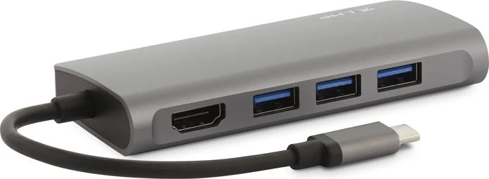 LMP USB-C Video Hub, 5-Port, USB-C 3.0 [Stecker], space gray
