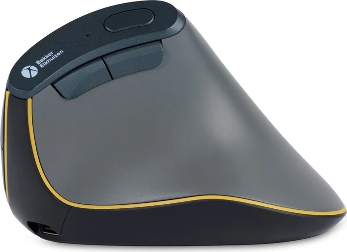 BakkerElkhuizen FastForward 3-Mode Vertical Mouse, dunkegrau, USB/Bluetooth