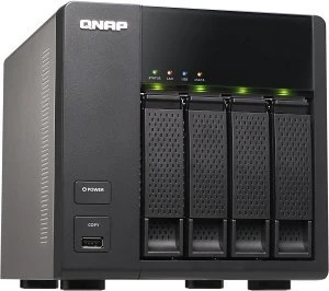 QNAP Turbo Station TS-412, 256MB RAM, 2x RJ-45 1000Base-T, 4x USB-A 2.0