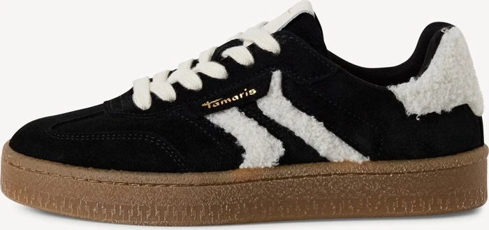 Tamaris Ledersneaker Low schwarz (Damen)