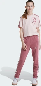adidas Essentials 3-Streifen Trainingshose lang preloved crimson/sandy pink (Junior)