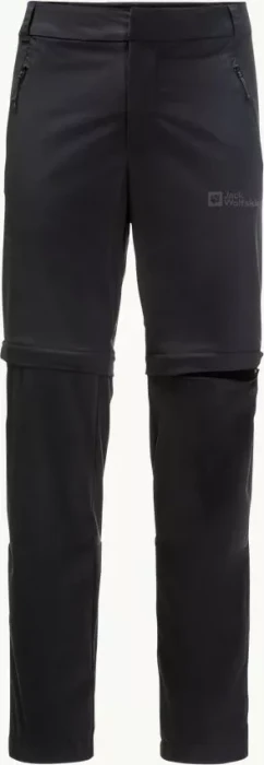 Jack Wolfskin Glastal Zip Off Zip-Off Hose lang schwarz (Herren)