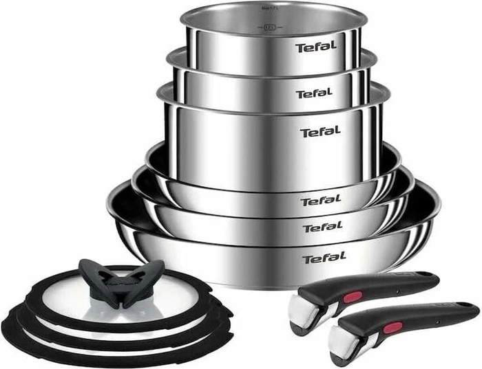 Tefal L897SB Ingenio Emotion Kochgeschirr-Set, 11-tlg.