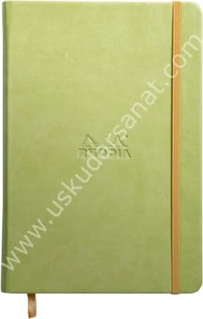 Rhodia Rhodiarama Notizbuch, A5, liniert, Hardcover, anisgrün, 96 Blatt