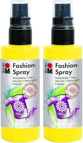 Marabu Fashion-Spray Textilfarbe, sonnengelb, 100ml