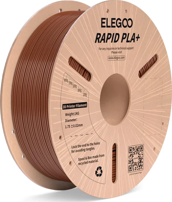 Elegoo Rapid PLA+, braun, Spule, 1.75mm, 1.00kg