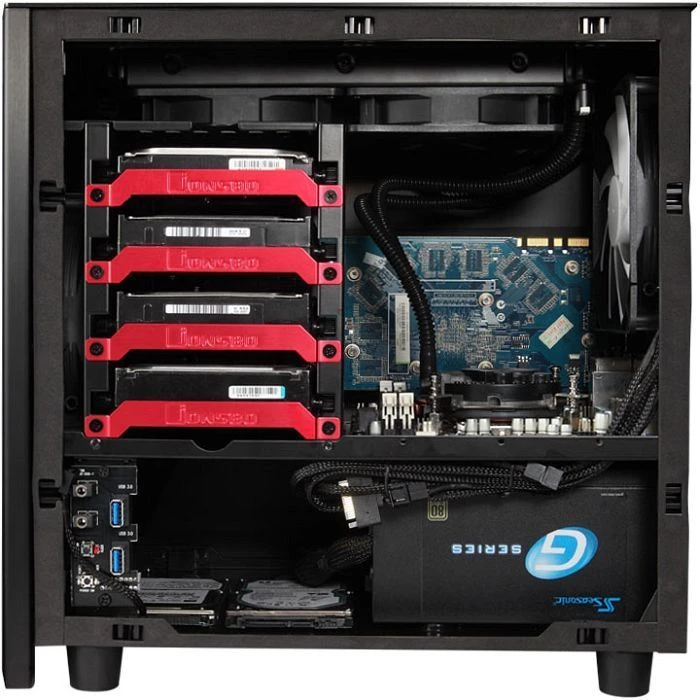 Cooltek W1 schwarz, Acrylfenster, Mini-ITX