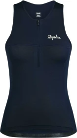 Rapha Half Zip Tank Trikot ärmellos dark navy/white (Damen)