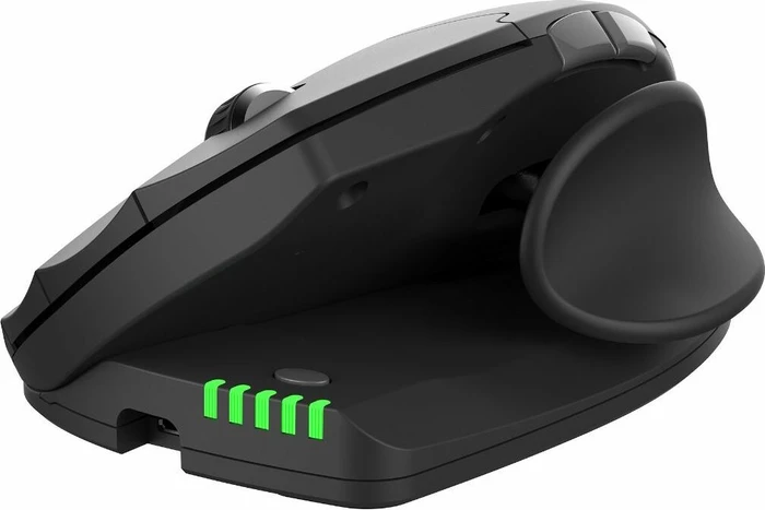 Cherry Unimouse ergonomische kabellose Maus dunkelgrau, USB