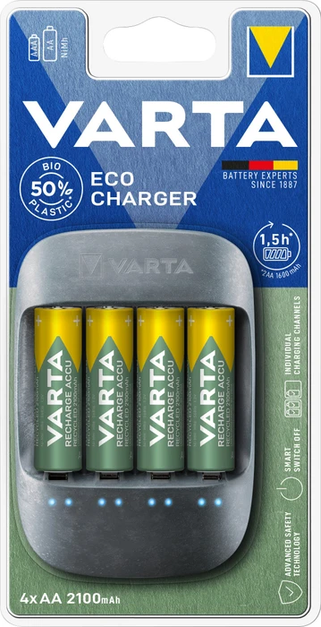 Varta Eco Charger inkl. 4x AA 2100mAh