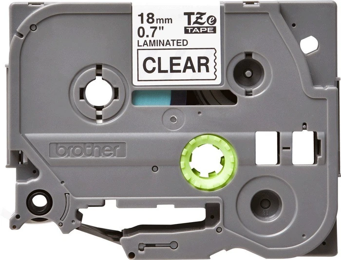 Brother TZe-141 Beschriftungsband, 18mm, schwarz/transparent