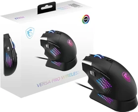 MSI Versa Pro Wireless + Mouse Dock Pro, schwarz, USB/Bluetooth (S12-4301370-CLA)