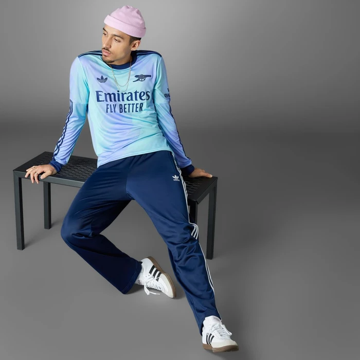 adidas FC Arsenal 2024/2025 Ausweichtrikot langarm clear aqua/light flash purple (Herren)